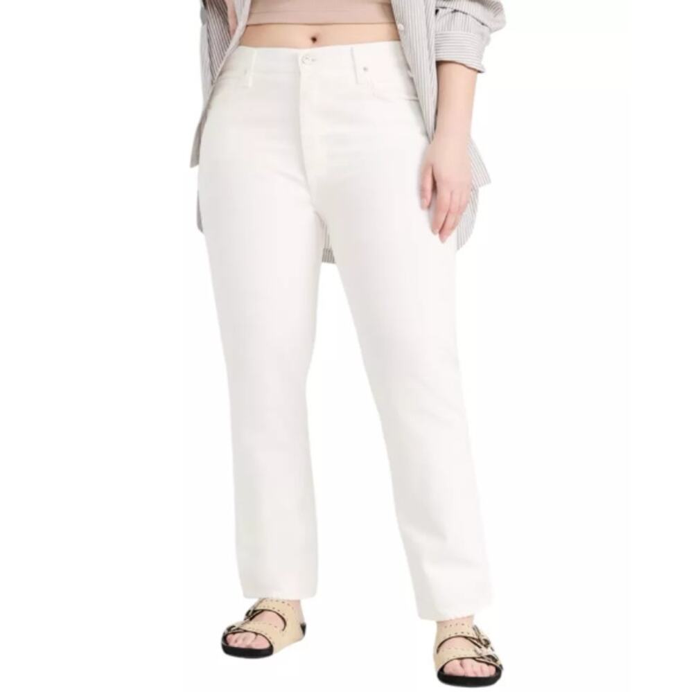 NEW CITIZENS OF HUMANITY White Charlotte High Rise Straight Leg Jeans Size 32